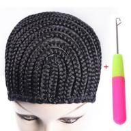 🔽 refined braided wig caps: the ultimate solution for easy sew-in and glueless wig making - crochet cornrows cap for seamless hair net liner logo