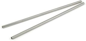 img 3 attached to 🥤 StainlessLUX 77512 2-Piece Extra-Long Stainless Steel Milkshake Straws/Smoothie Straw Set, 12 Inches Long x 0.3 Inches Diameter, Brilliant Food-Safe 18/8 Stainless Finish, Set of 2 Straws