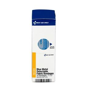 img 1 attached to 🩹 SmartComplianceRefill: First Aid Only FAE-3010 1x3 Blue Metal Detectable Bandages (25 Count)