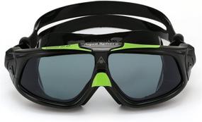 img 2 attached to 🔍 Aqua Sphere Seal 2.0 Men's Mask with Tinted Lens and Black Frame - Enhance SEO