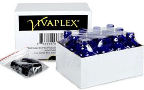 img 2 attached to 🔵 Travel-Friendly Cobalt Blue Glass Bottles by Vivaplex: Essential Travel Accessories