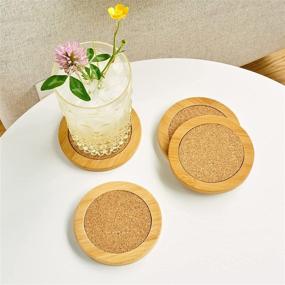img 1 attached to Twine Round Bamboo Coasters Natural