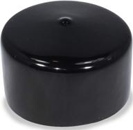 🔌 prescott plastics 2 1/2-2.5 inch vinyl round plug insert: black rubber end cap for metal tubing, fence, auto body, chairs, and furniture legs логотип