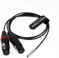 alvin's cables dual xlr female to 5-pin male audio input cable for arri alexa mini logo