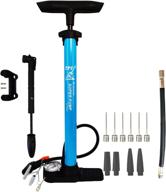 tpi hand bike pump: schrader and presta compatibility, anti-slip foot pad, high-pressure hose options - choose yours for durability and performance logo