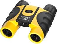 🔍 explore with the barska 10x25 compact waterproof binocular in vibrant yellow logo