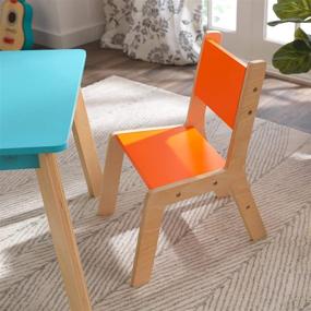 img 1 attached to 🎨 Vibrant KidKraft Highlighter Children's Table and Chair Set - Stylish Wooden Furniture for Kids, Perfect Gift for Ages 3-8
