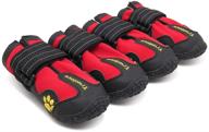 🐾 tls3961 waterproof anti-slip dog shoes with reflective technology for true love logo