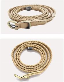 img 3 attached to Women Leather Knitted Design Fashion Women's Accessories