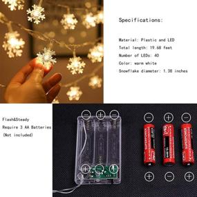 img 2 attached to Snowflake Christmas Lighting Decoration Waterproof