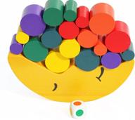 🔨 oxford stacking balancing toys - wood logo