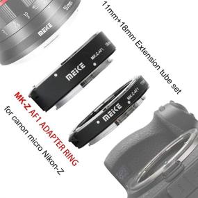 img 2 attached to 📸 Mcoplus MK-Z-AF1 Metal Auto Focus Macro Extension Tube Set (11mm+18mm) for Nikon Z Mount Z5 Z6 Z6II Z7 Z7II Z50 Z62 Z72 Cameras: Ideal for Macro Photography, Includes Mcoplus Cloth