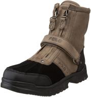 👢 сапог polo ralph lauren conquest hi ii - оптимизирован для малышей, детей и подростков. логотип