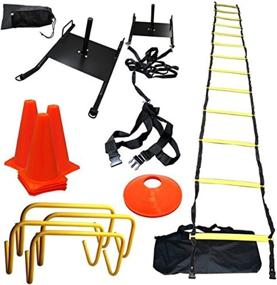 img 4 attached to 🏋️ Enhance Strength & Speed with the Bluedot Trading Agility Training Sled Ladder Cones Kit