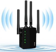 📶 enhance your wifi coverage with the 1200 mbps dual-band network wifi extender - boost signal and improve range with smart signal indicator logo