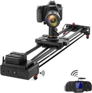 gvm video slider: wireless carbon fiber motor camera slider with bluetooth remote & mobile app control, 31”/80cm electronic camera slider auto loop track system shooting equipped logo