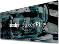 🎥 deselen screenplus 120 inch hd movie projector screen - rimless, ambient light rejecting, metal particle fabric, crystal clear picture (120 inch) logo