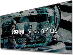 img 4 attached to 🎥 Экран Deselen ScreenPlus 120 дюймов для HD-кинопроекторов - бесрамный, отражающий фоновое световое воздействие, ткань с металлическими частицами, четкое изображение (120 дюймов)