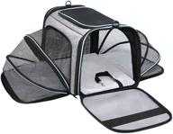 🐾 maskeyon airline approved portable pet carrier: expandable soft-sided large cats carrier with removable pads and 3 pockets - ideal for traveling with small dogs and puppies logo