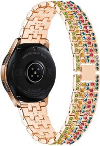 img 1 attached to Совместимый с Galaxy Watch 42 мм ремешок для женщин + бисквитнаяентаур.