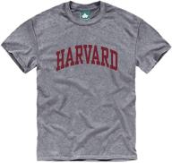 👕 harvard university short sleeve charcoal men's clothing by ivysport logo