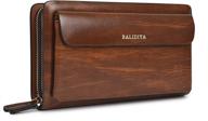 🧳 ultimate balidiya genuine leather business organizer for men: must-have accessories in style logo