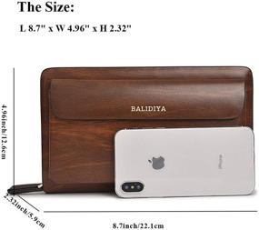 img 2 attached to 🧳 Ultimate BALIDIYA Genuine Leather Business Organizer for Men: Must-have Accessories in Style