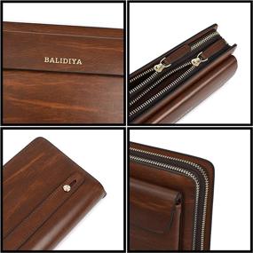 img 1 attached to 🧳 Ultimate BALIDIYA Genuine Leather Business Organizer for Men: Must-have Accessories in Style