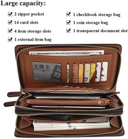 img 3 attached to 🧳 Ultimate BALIDIYA Genuine Leather Business Organizer for Men: Must-have Accessories in Style