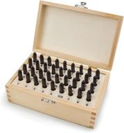 🔨 tekton 6610: 36-piece 5/32 inch letter and number stamp set - precision marking tool for metal, wood, leather, and more логотип