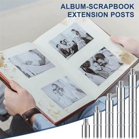 img 2 attached to Premium Album-Scrapbook Extensions: 20-Piece Post Screw Replacements for Pioneer Photo Albums (12 mm/ 0.47 Inch) | Enhance Your Post-Bound Refillable Photo Albums!