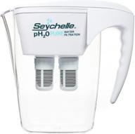 🥤 seychelle ph2o alkaline water filter pitcher - ph enhancing filtration - 200 gallon capacity - usa-made filter, 64oz: the top-choice alkaline water purifier! logo