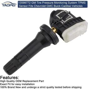 img 1 attached to YAOPEI 13598772 GM Датчик системы мониторинга давления в шинах TPMS, набор из 4 шт (4 шт) для Chevrolet GMC Buick Cadillac Pontiac - 315 МГц