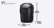 🎒 premium water repellent women's black professional backpack: enhanced protection logo