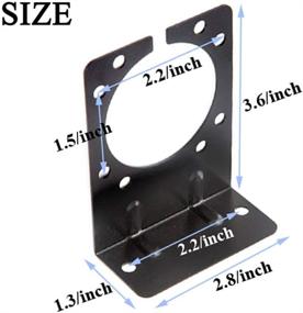 img 2 attached to 🚚 CARROFIX Heavy-Duty Trailer Wiring Harness Mounting Bracket for 7-Way RV Blade Connector Sockets, Vehicle-End - Black