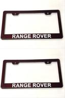 wowinn carbon fiber license plate tag frame cover holder racing sport rust-free for range rover-plastic (2x red) logo