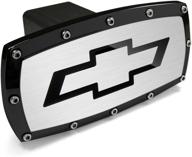 chevrolet black billet aluminum hitch logo