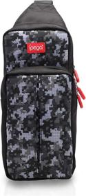 img 3 attached to 🎒 Durable Shoulder Bag for Nintendo Switch and Accessories - Black