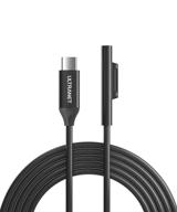 ⚡ ultranet surface connect to usb-c charging cable 4.9ft: magnetic, led indicator, pro7+/7/6/5/4 go2, surface laptop & book compatible logo