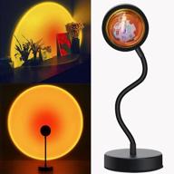 360° sunset light projector lamp, feeermy sunset lamp 🌅 led night light with dimmable atmosphere, ideal for kids bedroom/room decor/arts/photography logo
