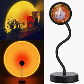 img 4 attached to 360° Sunset Light Projector Lamp, FEEERMY Sunset Lamp 🌅 LED Night Light with Dimmable Atmosphere, Ideal for Kids Bedroom/Room Decor/Arts/Photography