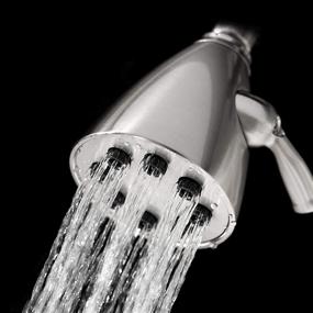 img 3 attached to 🚿 Pacific Bay JetStream Brass Shower Head with 8 Jets in Brushed Satin Nickel