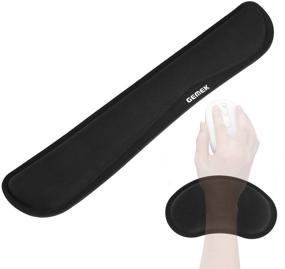 img 4 attached to 💆 GEMEK Keyboard and Mouse Wrist Rest Set: Ultimate Comfort for Gamers and Computer Users, Relief from Hand Pain and Carpal Tunnel Syndrome