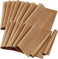 🔥 premium 16 pack teflon sheet for heat press: non stick & heat resistant craft mat, 16’’x20’’ size logo