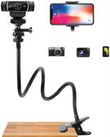webcam stand mount phone camera desk clamp holder gooseneck logo