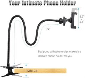 img 3 attached to Webcam Stand Mount Phone Camera Desk Clamp Holder Gooseneck