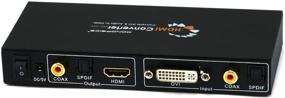 img 2 attached to 🔌 Конвертер HDMI Monoprice 105369 с входами DVI, S/PDIF Digital Coax и Optical Toslink Audio - черный