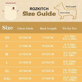 img 1 attached to ROZKITCH Dog Shirt, Pet T-Shirt Clothes Pajamas Apparel for Dogs and Cats, Soft and Breathable Sweatshirt, Cute Strawberry Knitwear, Basic Tee for Autumn, Spring, and Summer