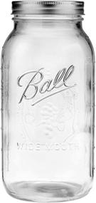 img 4 attached to 🏺 64 унции Широкий рот Пол галлона Mason Jar - 1 Ball