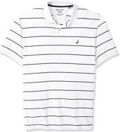 nautica classic short sleeve striped men's shirts: timeless style for sophisticated men logo